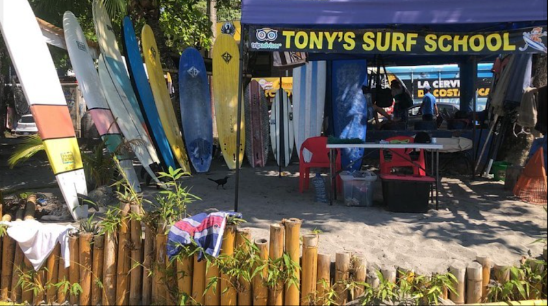 Tony's Surf School in Manuel Antonio